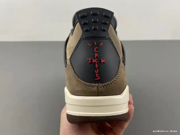 Cheap x Scott 4 Air Retro Brown TS Jordan AJ4-882335 Travis 0422